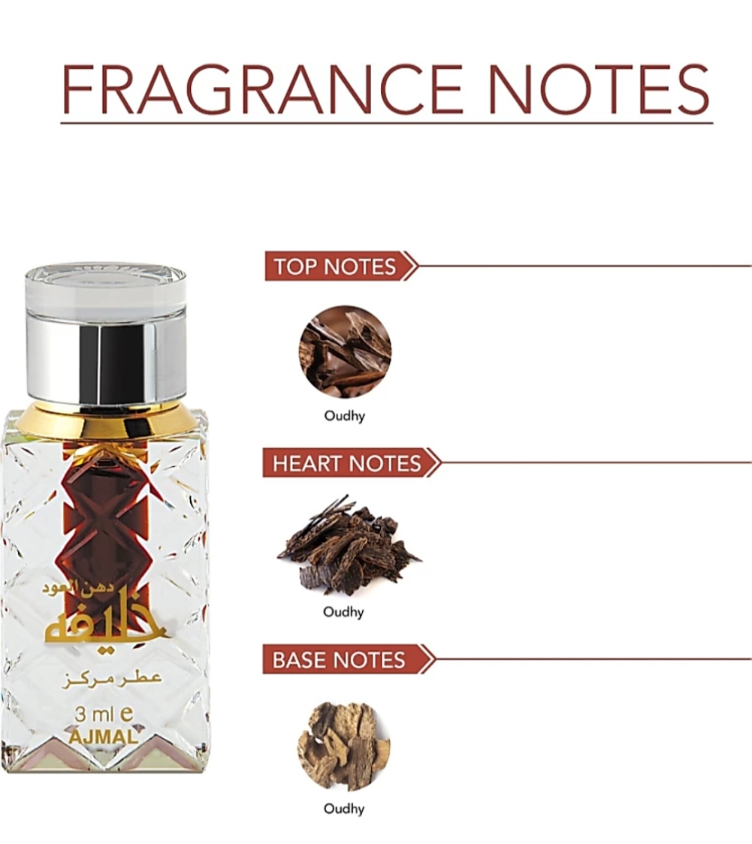 Ajmal Dhanuk Oudh Khalifa floral atar 3ml